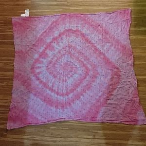 Upcycled tie dyed swaddle blanket